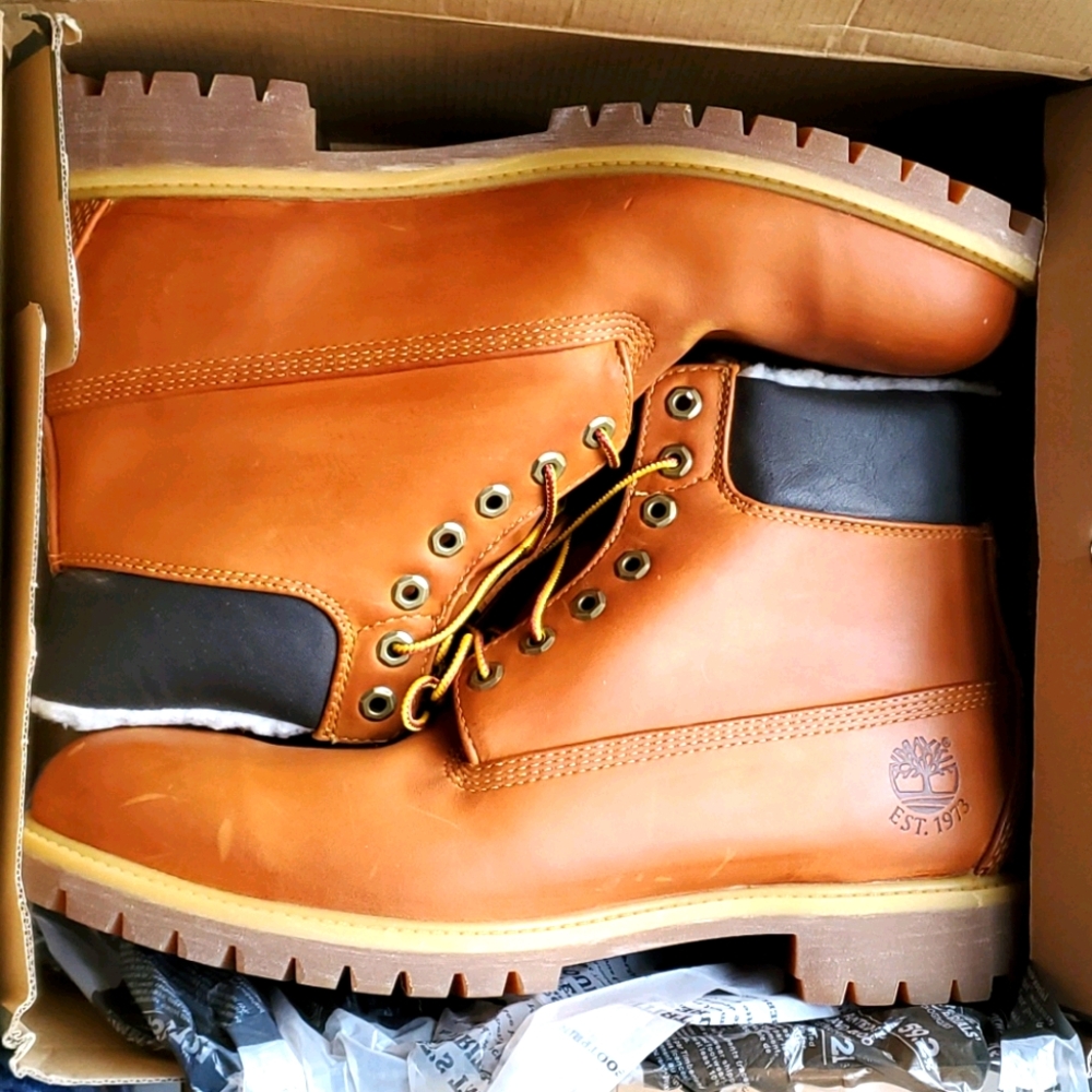 Timberland Mens Classic 6" Fur Lined Waterproof Bo